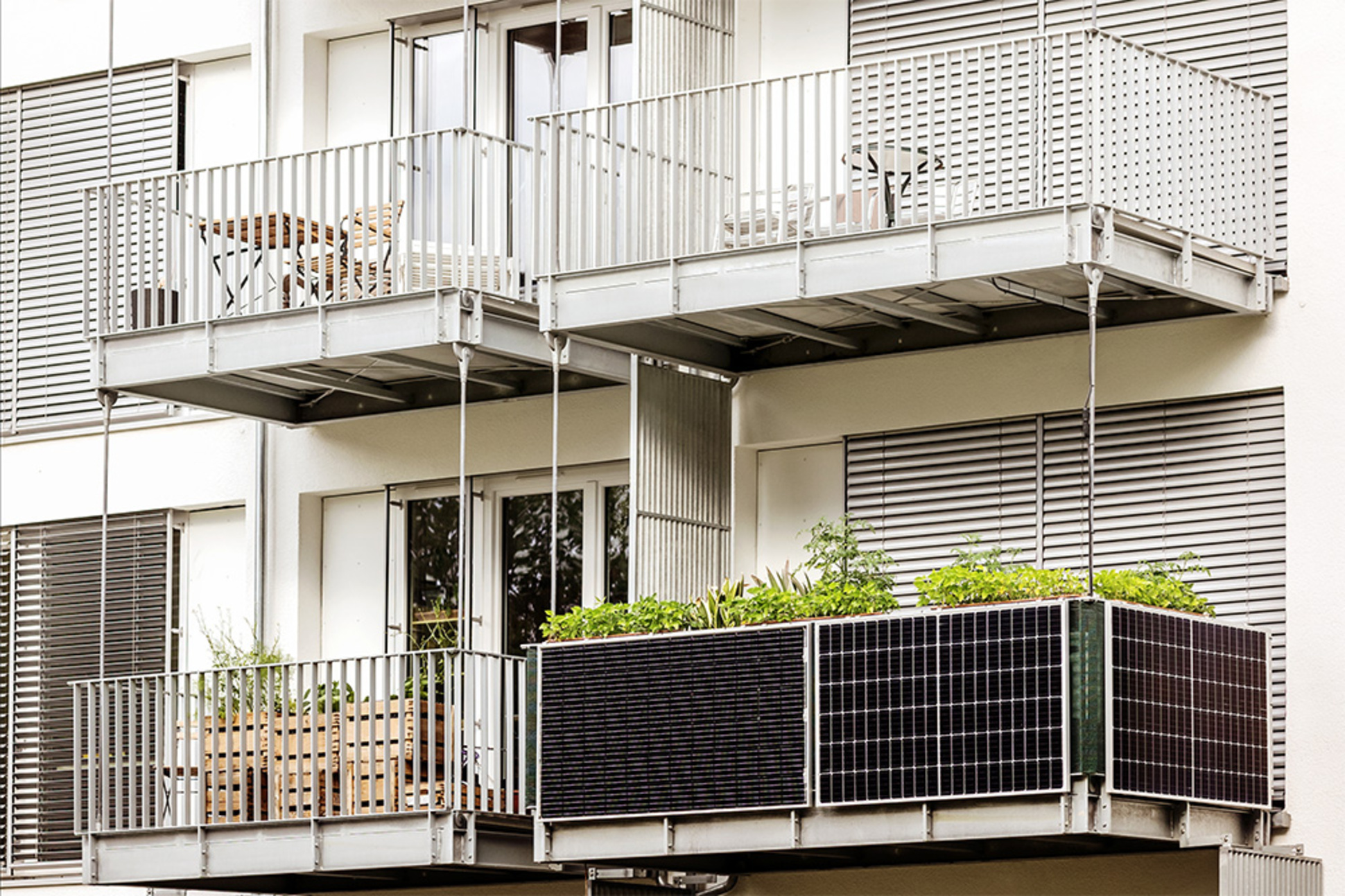 Balkon&shy;kraftwerk bei Elektro Keyerleber GmbH in Stuttgart
